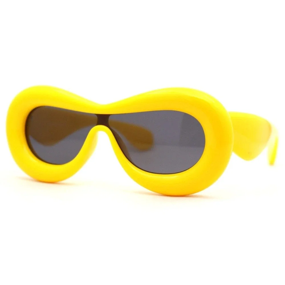 Yellow Sunglasses Women Fashion Designer Candy Color Beach Festival  Party Gafas